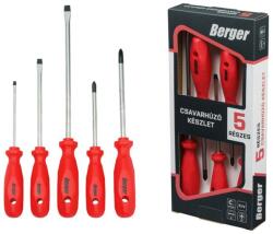 Berger csavarhúzó készlet 5r. SL+PH mágneses CrV