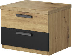 Éjjeliszekrény SAGMA SG22 artisan tölgy / fekete