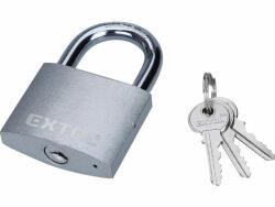 Extol Craft lakat, vas, 3 kulccsal, dobozban ; 63mm