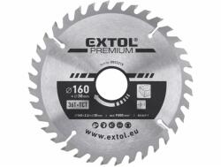 Extol körfűrészlap, keményfémlapkás, 160×30mm(lyuk átm), T36; 2, 8mm lapkaszélesség, max. 9000 ford/perc