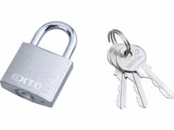 Extol Craft lakat, vas, 3 kulccsal, dobozban ; 32mm
