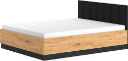 Ágy 160×200 ARSA 14B arany craft tölgy + fekete