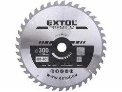 Extol körfűrészlap, keményfémlapkás, 300×30mm(lyuk átm), T40; 3, 2mm lapkaszélesség, max. 5000 ford/perc