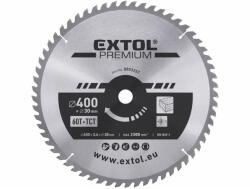 Extol körfűrészlap, keményfémlapkás, 400×30mm(lyuk átm), T60; 3, 8mm lapkaszélesség, max. 3000 ford/perc