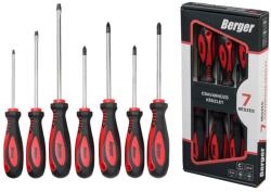 Berger csavarhúzó készlet 7r. SL+PH+PZ mágneses CrV (040302-0152) - solnaiparcikk