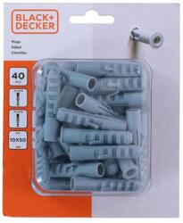 Tipli készlet 10x50mm 40db Black&Decker