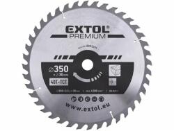 Extol körfűrészlap, keményfémlapkás, 350×30mm(lyuk átm), T40; 3, 5mm lapkaszélesség, max. 4000 ford/perc