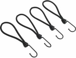 Extol leszorító gumipók klt. 4 db, 18 cm × 6 mm, kampóval, erős Latex gumi, takaróponyva rögzítéséhez