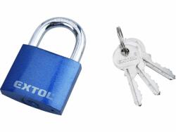 Extol Craft lakat, vas, 3 kulccsal, dobozban ; 50mm