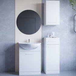 Fürdőszoba bútor tükörrel NAPP fehér laminált