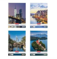 Herlitz Város mintás vonalas spirálfüzet, A4-es - többféle (400201492) - jateknet