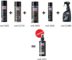 LIQUI MOLY Pachet schimb ulei Liqui Moly Motorbike 10W-40 Offroad (10003) Covor