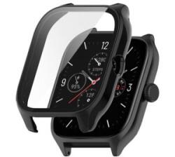 gigapack Műanyag keret (ütésálló + kijelzővédő üveg) FEKETE Amazfit GTS 4 ' csomagolás' (GP-138276) (GP-138276)