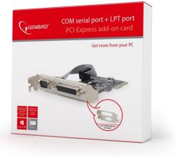 Gembird COM serial port + LPT port PCI-Express add-on card (PEX-COMLPT-01)