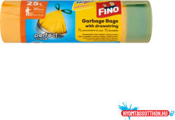 FINO Szemeteszsák önzáró szalaggal 25 liter 20 db/tekercs Fino sárga (42107) - nyomtassotthon