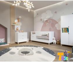 Todi Misty fehér átalakítható babaágy 70x140-es