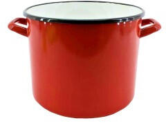  Fazék Zománcozott Piros 15 cm 2, 25L 1 db