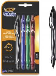 BIC Pix cu gel Bic Gel-ocity Quick Dry, uscare rapida, 0.7 mm, blister 4 culori 964768 (964768)