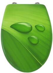 Pepita Scaun de toaletă Pepita MDF cu capac cu închidere lentă - Letter - verde (3056413)