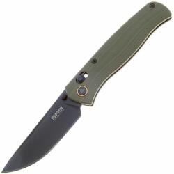 Összecsukható kés, SRM 255L-GP, G10 fogantyú, 10Cr15MoV acél, zöld