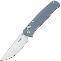 Összecsukható kés, SRM, 255L-GK, G10 fogantyú, 10Cr15MoV acél, szürke (d-18-46-3925)