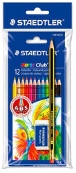 STAEDTLER Staedtler: 12 darabos színes ceruza - ajándék grafitceruzával és radírral