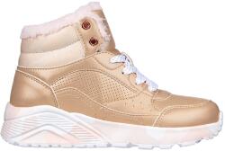 Skechers Skechers, Uno Lite műbőr cipő műszőrme szegéllyel, Aranyszín, 34 EU (310485L-GDPK-34)