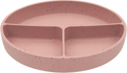 Kikkaboo Чиния с отделения и вакуумно дъно Kikkaboo - Platinum Silicone, Blush (31302050034)