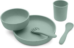 Kikkaboo Сет за хранене Kikkaboo - Platinum Silicone, Sage, 5 части (31302050001)