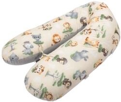 Kidizi Perna gravide 3 in 1 cu husa detasabila din bumbac 100% Kidizi Lena, lungime 160 cm, Baby Animals (5949551915935)