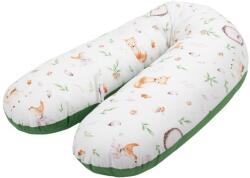 Kidizi Perna gravide 3 in 1 cu husa detasabila din bumbac 100% Kidizi Lena, lungime 160 cm, Forest Joy (5949551916369)