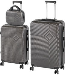 Leziter TraveLux Pro XVII gurulós bőrönd szett szürke (LTRPBS-XVII-GR) - homelux