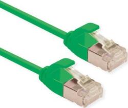 Roline 21.15. 3331 RJ45 Hálózati kábel, patchkábel CAT 6A U/UTP 0.30 m Zöld Árnyékolatlan, Halogénmentes, Lángálló 1 db (21.15. 3331) (21.15.3331)