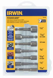 IRWIN Set de îndepărtare a capului șurubului rupt IRWIN Power-Grip cu suport de bit din 7 piese (394100)