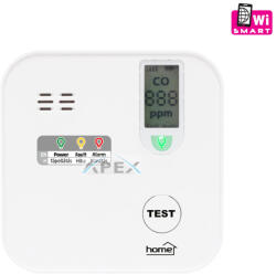 Somogyi Elektronic CO10SMART szén-monoxid vészjelző, Tuya kompatibilis, Wi-Fi kapcsolat , LCD kijelző, elemes, 5 év elem élettartam, 10 év érzékelő élettartam - webmuszaki