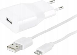 Vivanco USB töltőkábel USB 2.0 USB-A dugó, Apple Lightning dugó 1.20 m Fehér Kétoldalt használható dugó 60018 (60018) (60018)