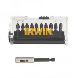 IRWIN TOOLS Impact Pro Bithegy készlet 10 részes 25 mm (2 x PZ1, 5 x PZ2, 3 x PZ3) + bithegy-tartó (IW6062503)