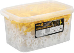 VOREL Burkolatszintező készlet 1 mm (700 talp + 200 ék+ fogó) (04712)