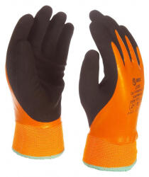FROSTBEAR(W)/11 Bélelt munkavédelmi kesztyű csuklóig vízálló latex mártással (9-3036-11) - szerszamplaza