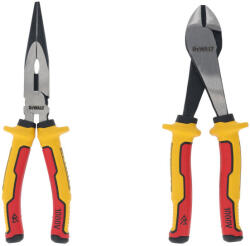 DEWALT Fogó készlet 2 részes 1000 V-ig szigetelt (lézerrel edzett) (DWHT82807-0)