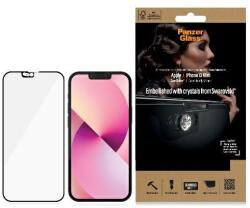 Panzer E2E Microfracture iPhone 13 Mini Swarovsky AntiBacterial Telefon kijelzővédő üveg kamera takaróval (2750) (2750)