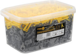 VOREL Burkolatszintező készlet 1, 5 mm (700 talp + 200 ék+ fogó) (04723)