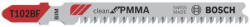 Bosch Dekopírfűrészlap PVC-hez T 102 BF 92/1, 8 mm bimetál (3 db) (2608636780) - szerszamplaza