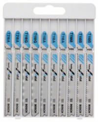 Bosch Dekopírfűrészlap készlet 10 részes T befogás fémre (2607010631) - vasasszerszam