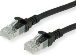Roline 21.15. 2750 RJ45 Hálózati kábel, patchkábel CAT 6A U/UTP 0.50 m Fekete Árnyékolatlan, Halogénmentes, Lángálló 1 db ( )