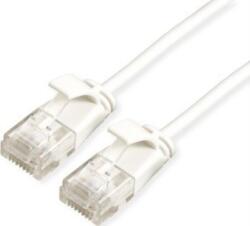 Roline 21.15. 0983 RJ45 Hálózati kábel, patchkábel CAT 6A U/UTP 3.00 m Fehér Árnyékolatlan, Halogénmentes, Lángálló 1 db (21.15. 0983) (21.15.0983)