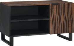 vidaXL TV szekrény 80x31.5x46 cm Tömör fa Mangou és mérnökelt fa (4018023)