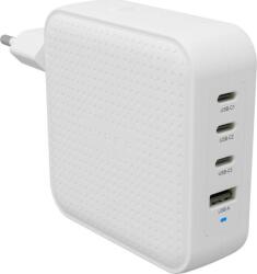 Targus HYPER HyperJuice® 100W USB-C Úti töltőadapter 100 W 1x USB-A, 3x USB-C® Power Delivery, Power Delivery 3.0, QC 2, 0, QC 3.0, PPS Fehér GaN, Európai (HJ1002WHWWGL) (HJ1002WHWWGL)