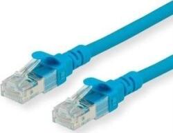 Roline 21.15. 2955 RJ45 Hálózati kábel, patchkábel CAT 6 S/FTP 0.30 m Kék Kettős árnyékolás, Halogénmentes, Lángálló 1 db (JAB-3433636) (JAB-3433636)