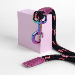 GALOP WEAR Vezetőszár szivárványos karabinerrel fekete